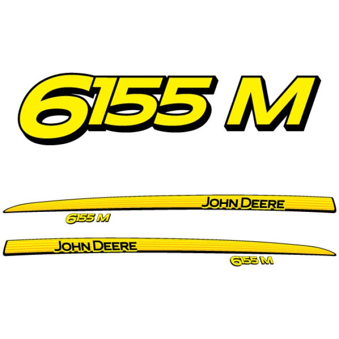 Stickerset John Deere 6155 M