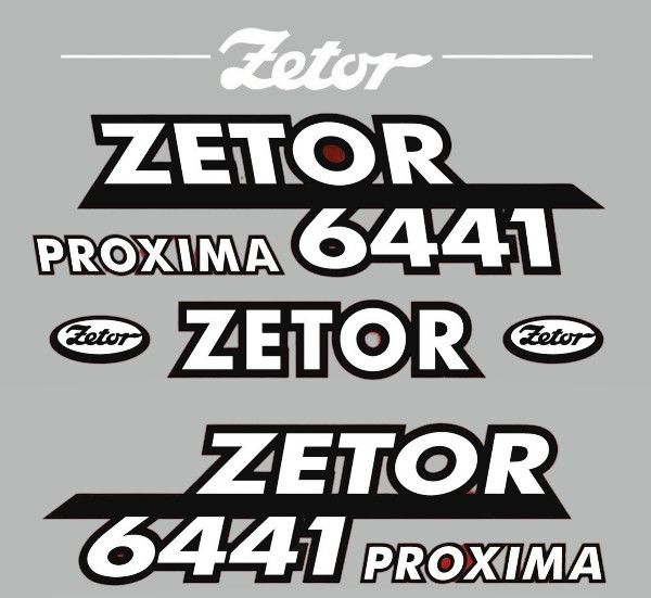 Stickerset Zetor 6441 PROXIMA