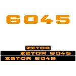 Kit autocollants latéraux Zetor 6045
