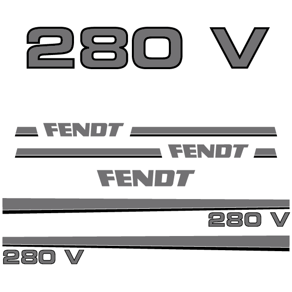 Stickerset Fendt 280 V