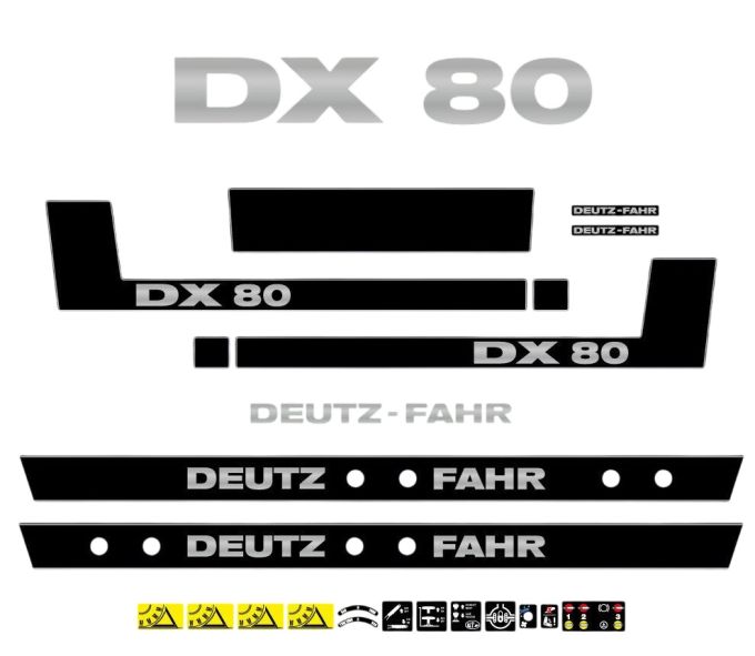 Stickerset Deutz Fahr DX 80