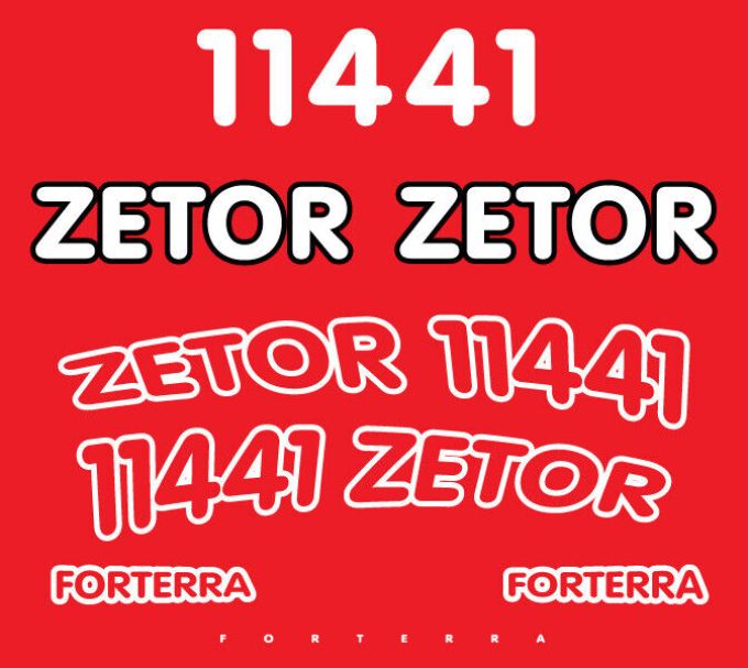 Stickerset Zetor 11441 Fortera