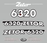 Stickerset Zetor 6320 (2005)