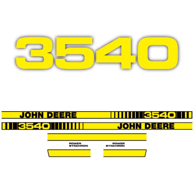 Stickerset John Deere 3540