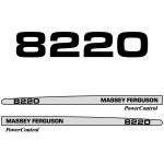 Kit autocollants latéraux Massey Ferguson 8220