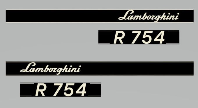 Stickerset Lamborghini R 745