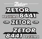 Stickerset Zetor 8441 PROXIMA