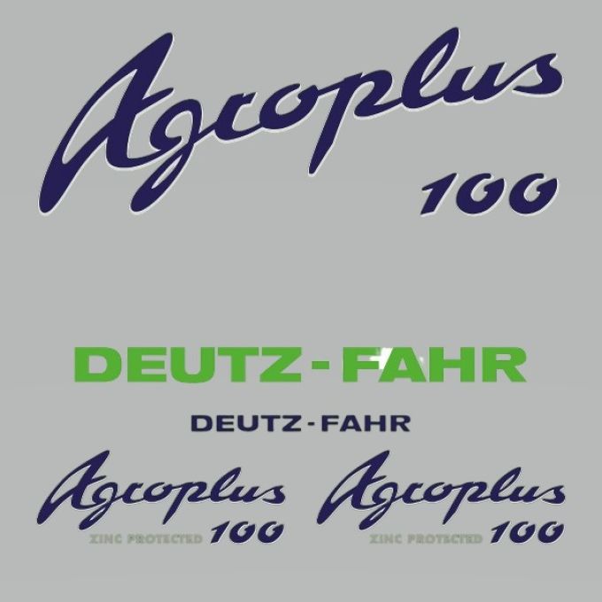 Stickerset Deutz-Fahr Agroplus 100