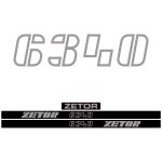 Stickerset Zetor 6340