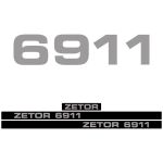 Stickerset Zetor 6911