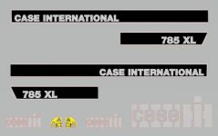 Stickerset Case International 785 XL