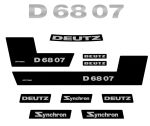 Stickerset Deutz D 6807 Optitrac