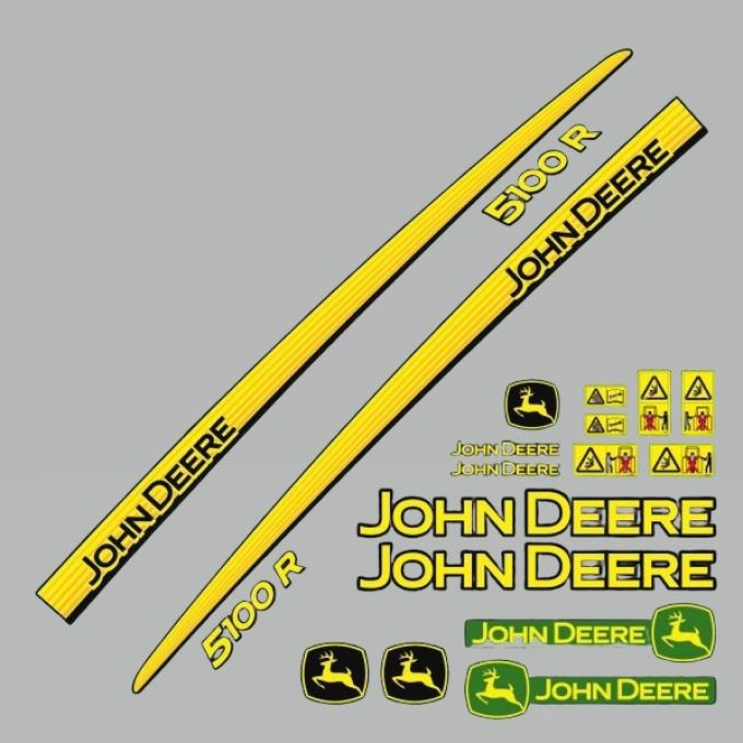 Stickerset John Deere 5100 R