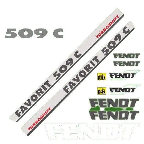 Stickerset Fendt Favorit 509C Turboshift