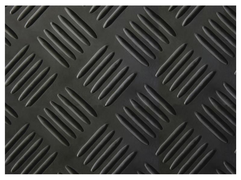 Rubber mat 1x1,40m Black