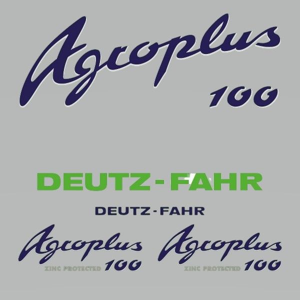 Stickerset Deutz-Fahr Agroplus 100