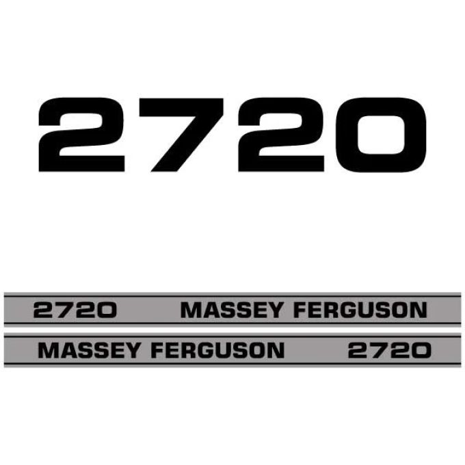 Kit autocollants latéraux Massey Ferguson 2720