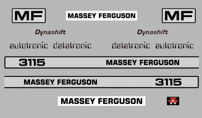 Stickerset Massey Ferguson 3115