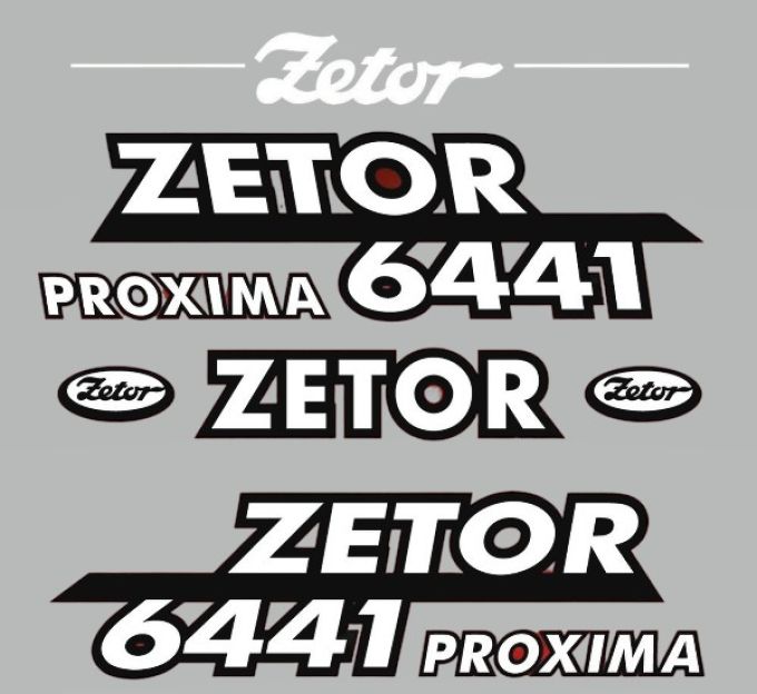 Stickerset Zetor 6441 PROXIMA