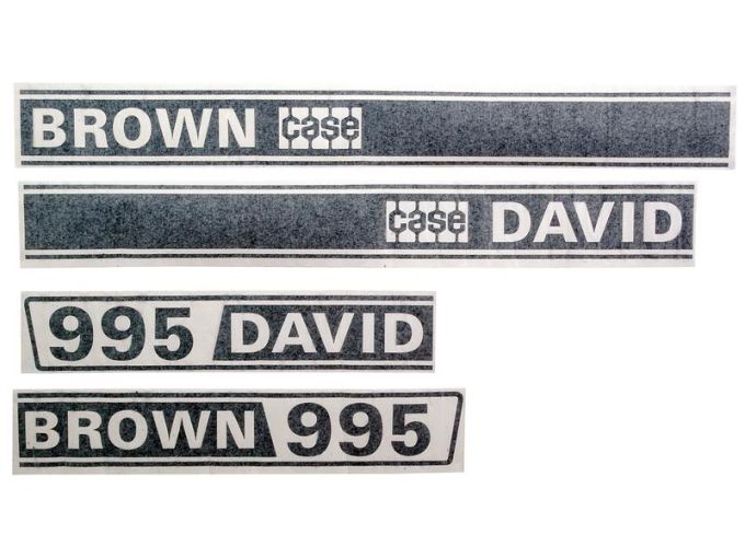 Kit autocollants latéraux David Brown 995