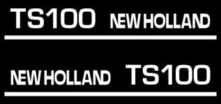 Kit autocollants latéraux New Holland TS100