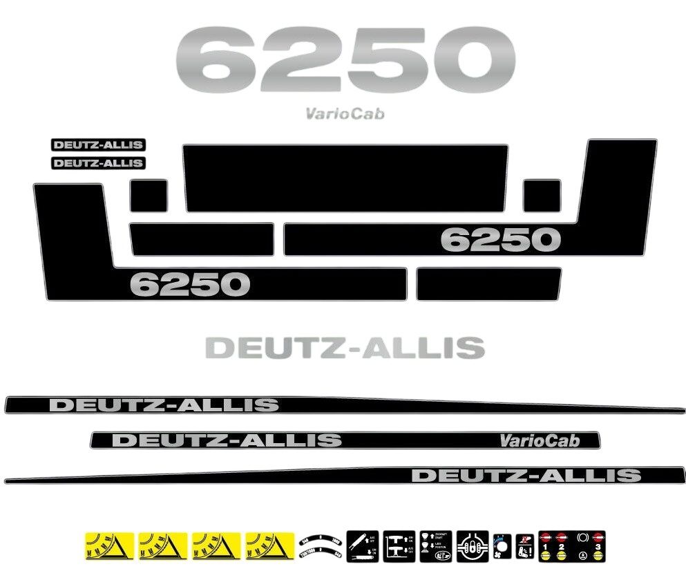 Stickerset Deutz Allis 6250 VariaCab