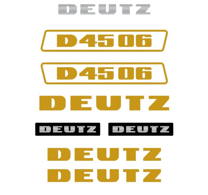 Stickerset Deutz D45-06