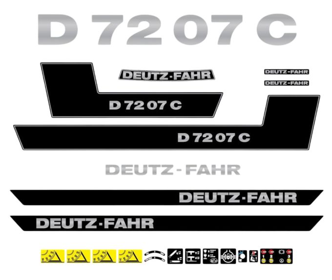 Stickerset Deutz D72-07C