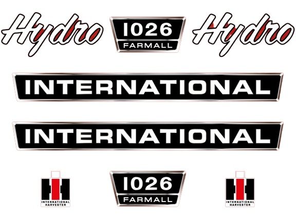 Stickerset International 1026 Farmall Hydro