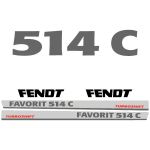 Kit autocollants latéraux Fendt Favorit 514 C