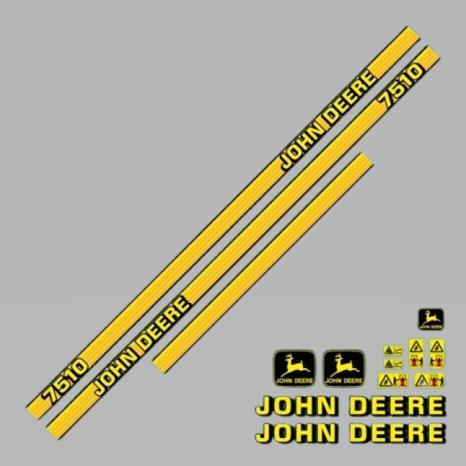Stickerset John Deere 7510