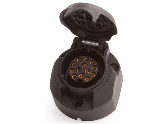 13 Pin Trailer Socket Female with Screw Connectors (Plastic)