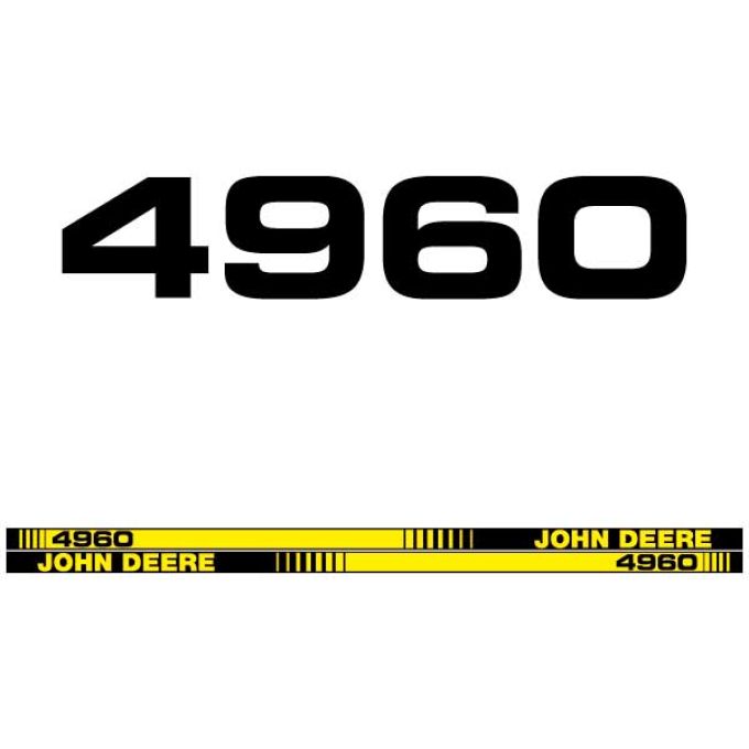 Stickerset John Deere 4960