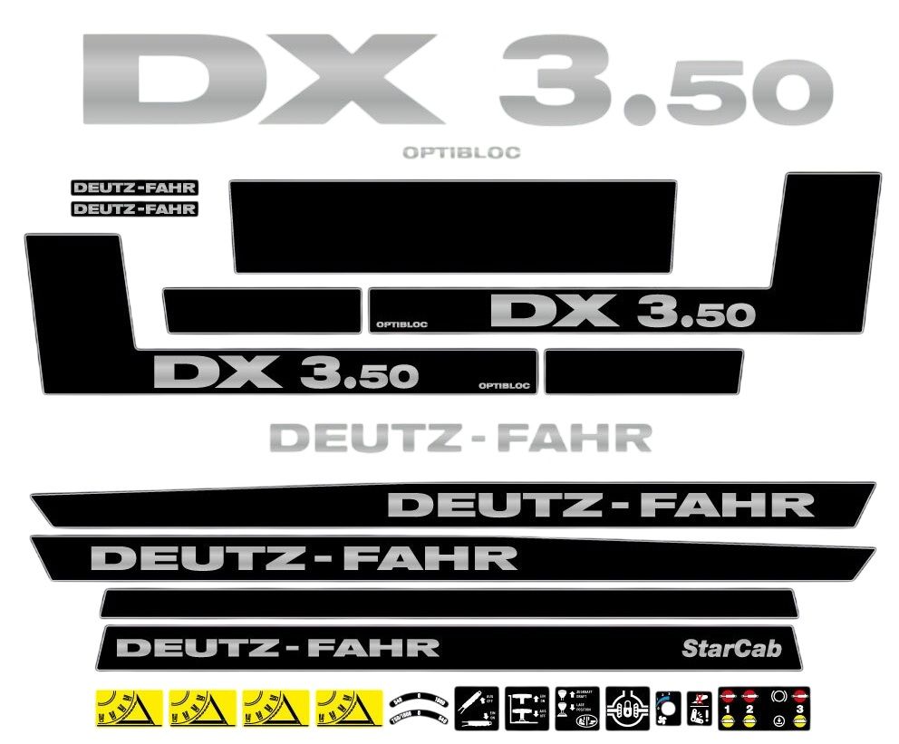 Stickerset Deutz-Fahr DX 3.50