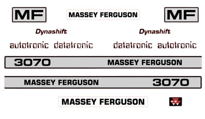 Stickerset Massey Ferguson 3070