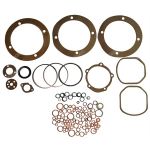 Engine gasket set without head gasket and crankshaft seal