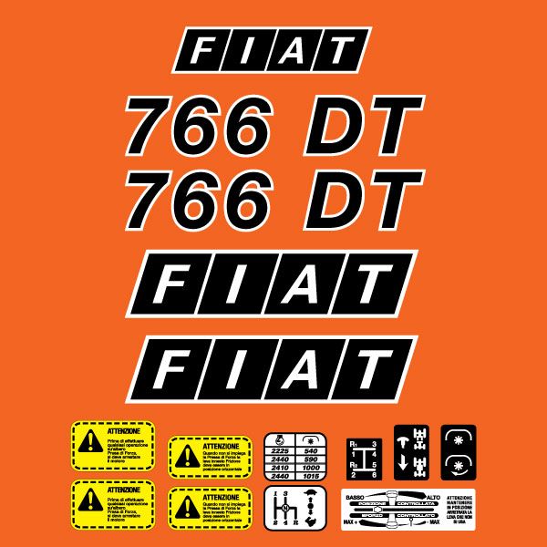 Stickerset Fiat 766 DT