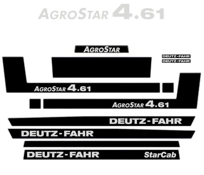 Stickerset Deutz AgroStar 4.61