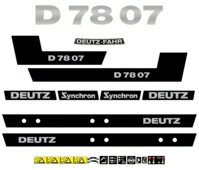 Stickerset Deutz D 7807