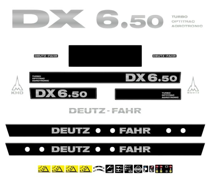 Stickerset Deutz Fahr DX 6.50 TOA