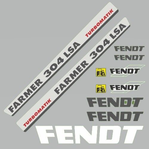 Stickerset Fendt Farmer 304 LSA