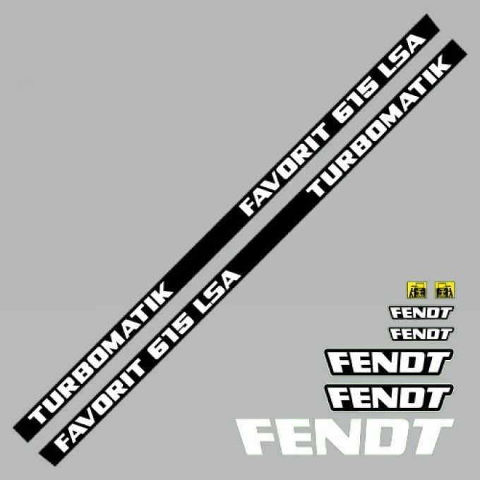 Stickerset Fendt Favorit 615 LSA Turbomatik