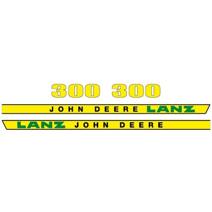 Stickerset John Deere LANZ 300