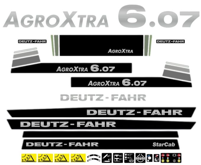 Stickerset Deutz AgroXtra 6.07