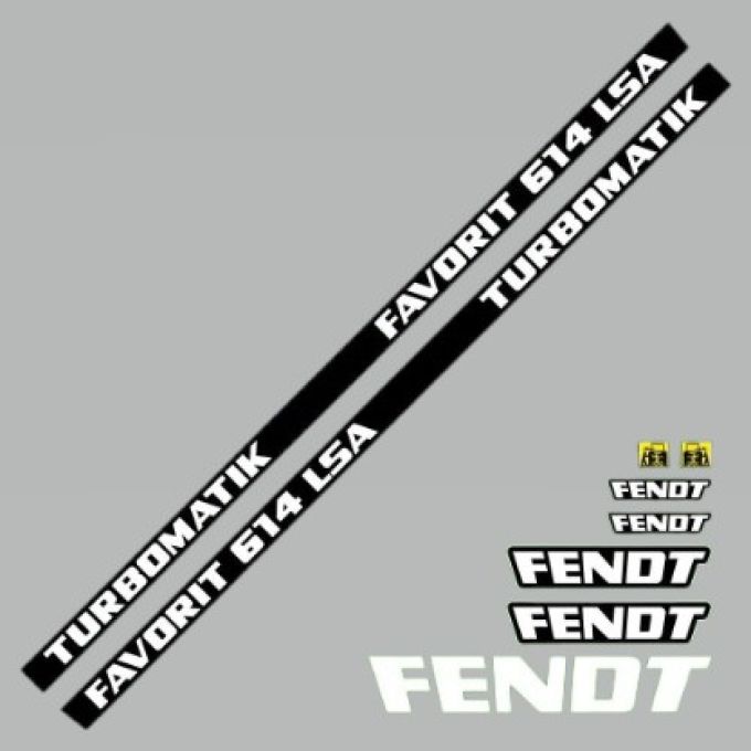 Stickerset Fendt Favorit 614 LSA Turbomatik
