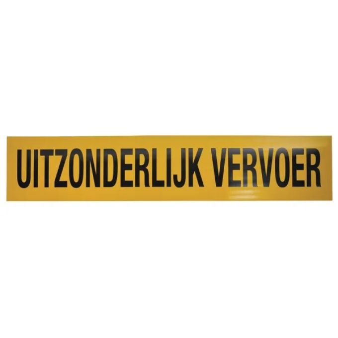Bord "Uitzonderlijk vervoer"