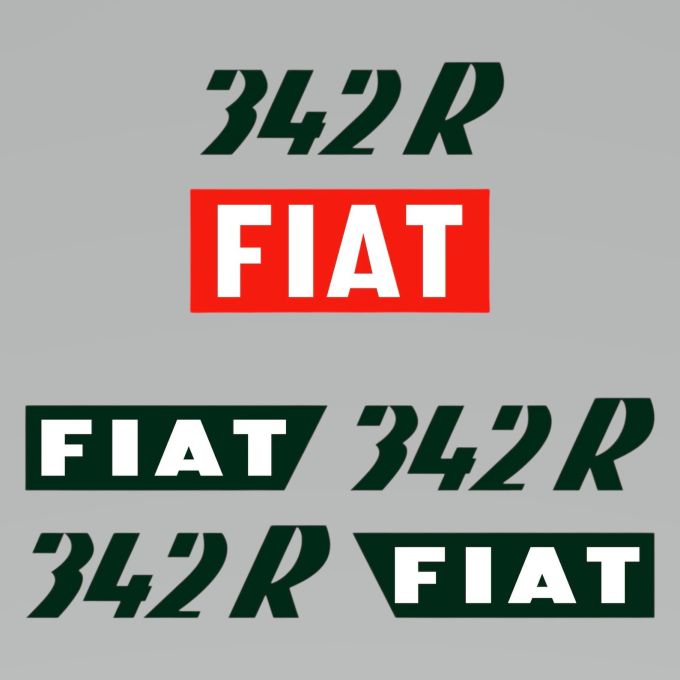 Stickerset Fiat 342 R