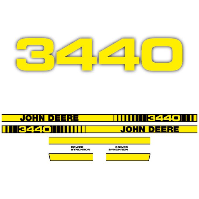 Stickerset John Deere 3440