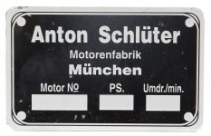 Typeplaatje Schlüter