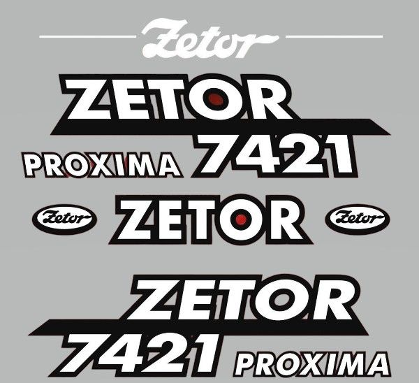Stickerset Zetor 7421 PROXIMA